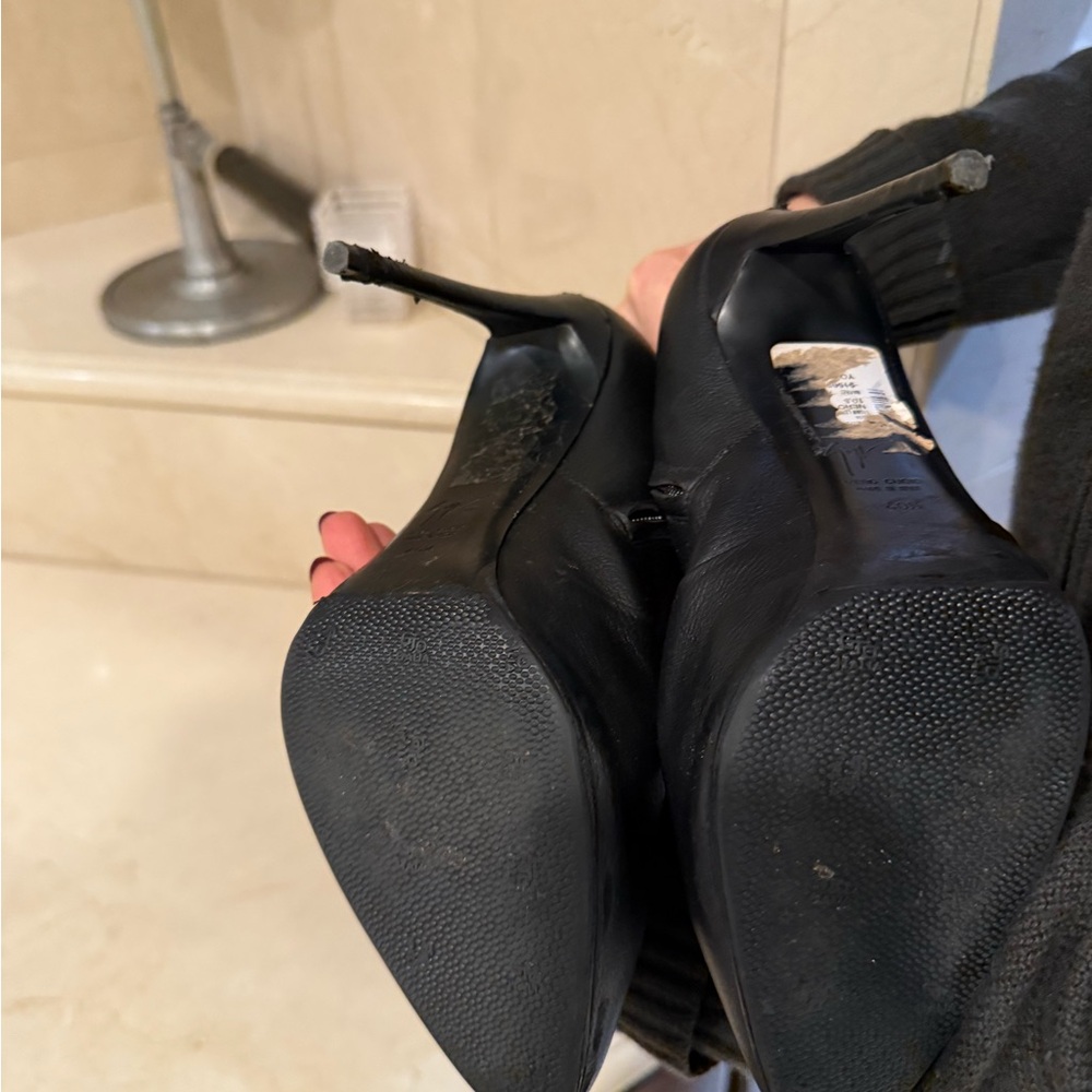 Giuseppe Zanotti Black Over-the-Knee Boots - Picture 7 of 9